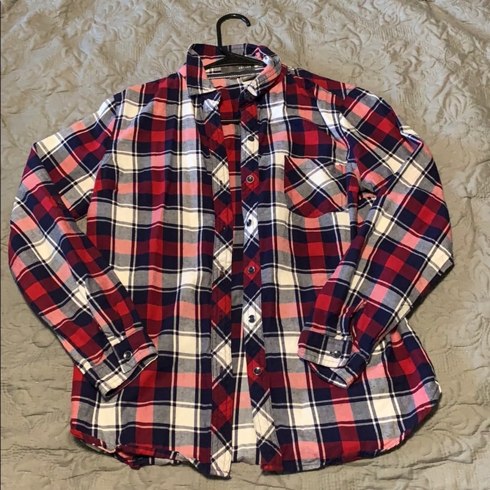 Plaid button up